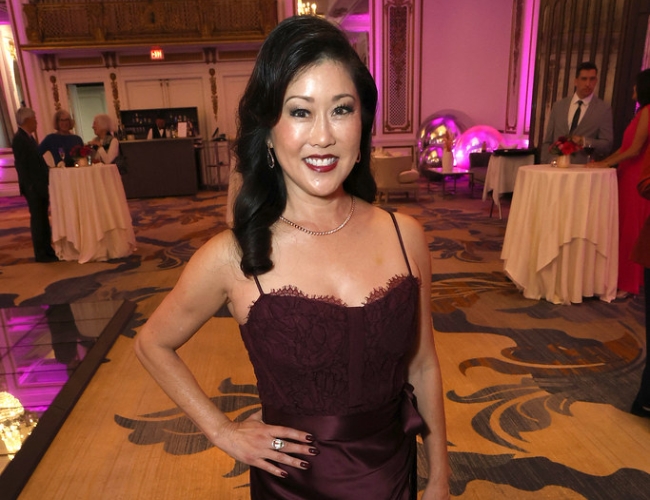 Kristi Yamaguchi at the Always Dream Gala wearing Heller Jewelers