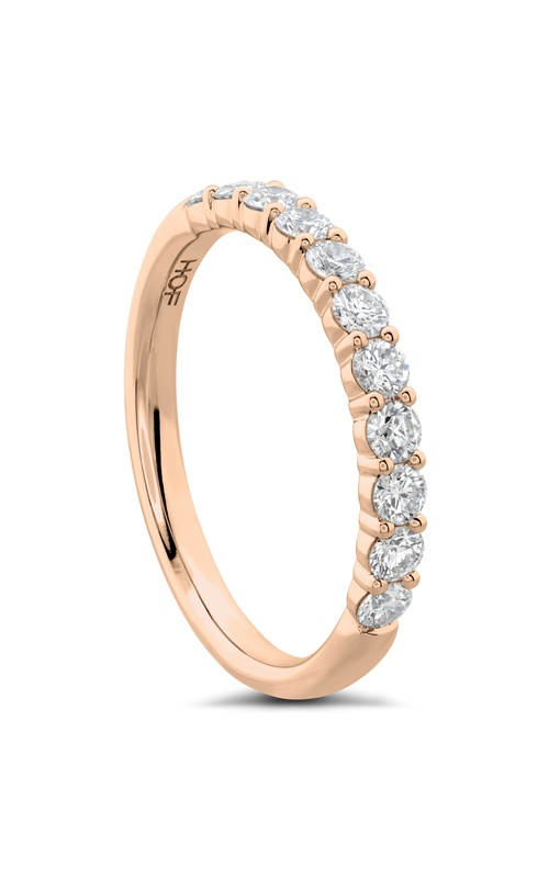 A rose gold wedding set: diamond wedding band and solitaire engagement ring with round cut brown diamond.