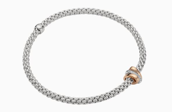 Fope Bracelet 604B PAVE YG | Brockhaus Jewelry