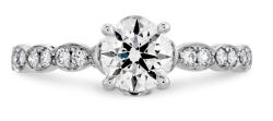Hearts On Fire Lorelei Floral Engagement Ring - Complete Piece