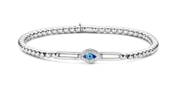 Hulchi Belluni Diamond Bead Evil Eye Bracelet
