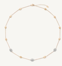 Marco Bicego Siviglia Bean Diamond Necklace