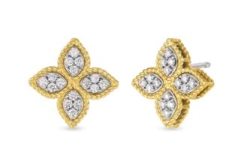 Roberto Coin Flower Diamond Earrings