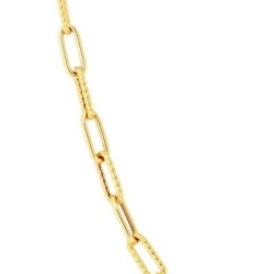 Roberto Coin Yellow Link Chain Necklace