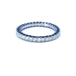 Sapphire & Diamond Seamless Fashion Ring