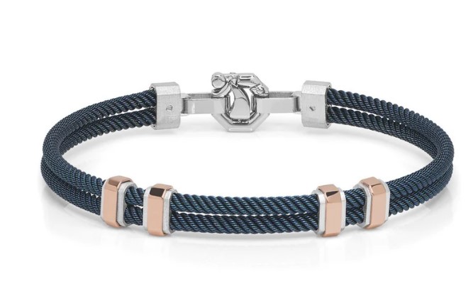 925 Sterling Silver Two Strand Curb 9.2mm Greek Key ID Bracelet - CDIB00012  | Silver Palace Inc.