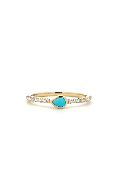 Turquoise & Diamond Fashion Ring