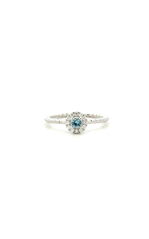 Aquamarine & Diamond Fashion Ring