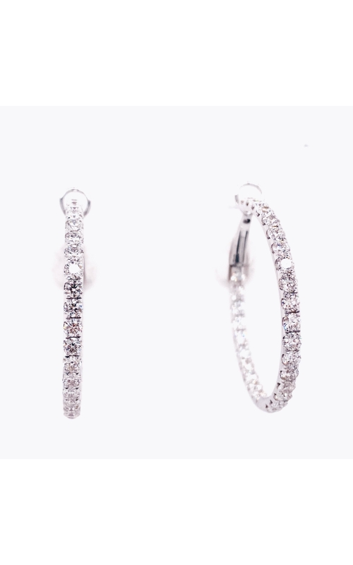 Diamond Inside Out Hoop Earrings