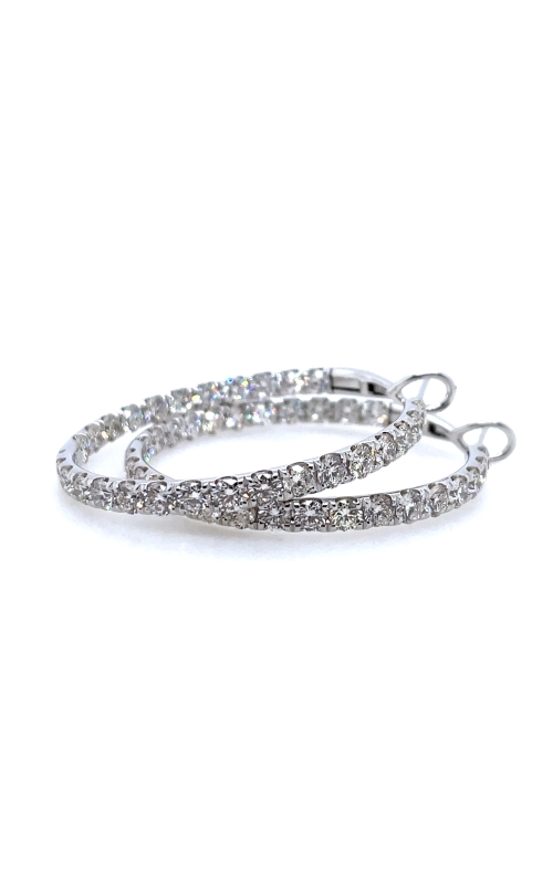 Diamond Large Hoop Earrings