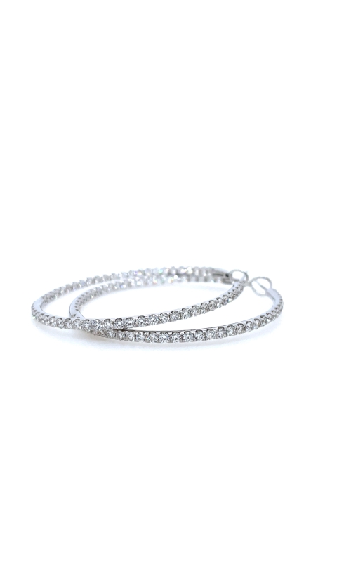 Diamond Large Hoop Earrings