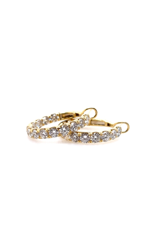 Diamond Inside Out Hoop Earrings
