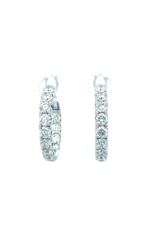 Diamond Inside Out Hoop Earrings