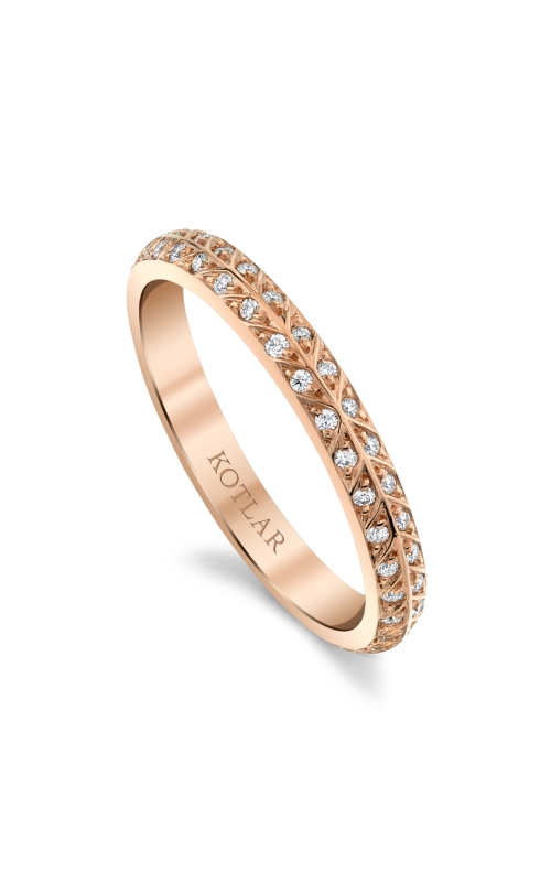 Harry Kotlar Diamond Chevron Artisan Pave Flat Fashion Ring
