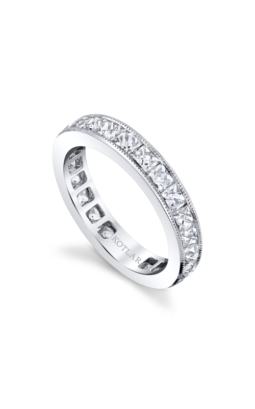 Harry Kotlar Platinum Square French Cut Diamond Fashion Ring