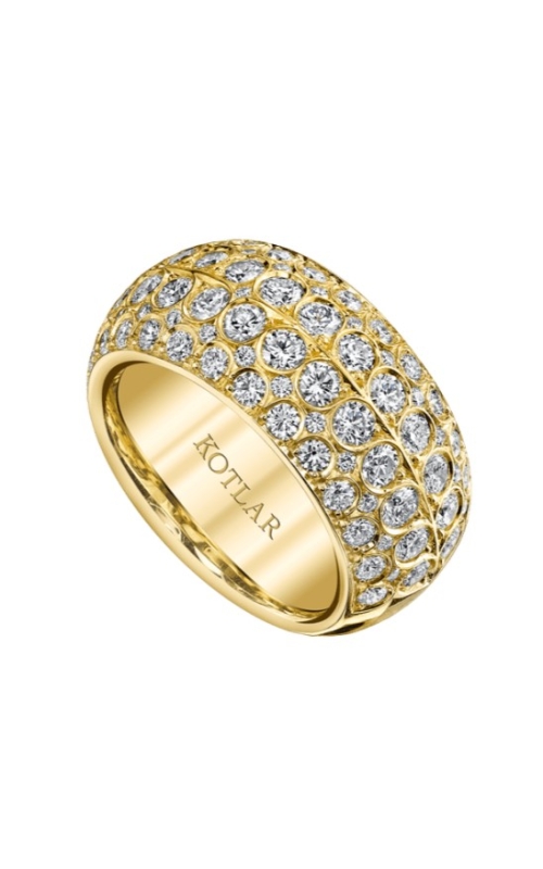 Harry Kotlar Scallop Heart Artisan Pave Ring