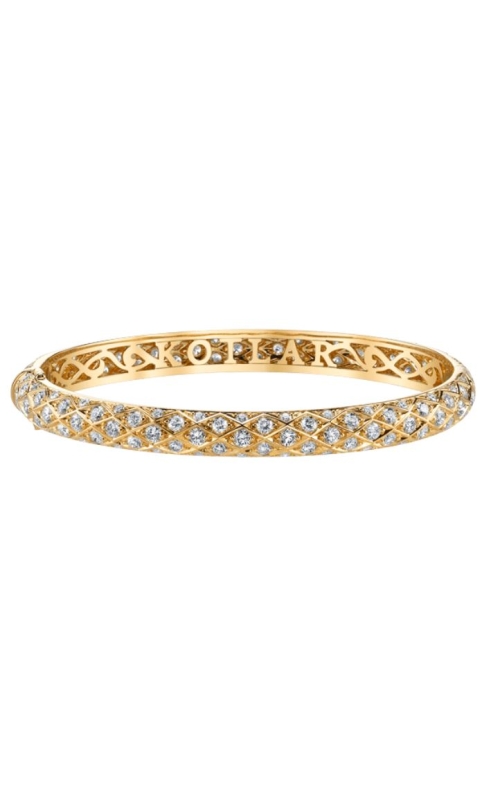 Harry Kotlar Criss Cross Artisan Pave 5 Row All Around Diamond Bangle