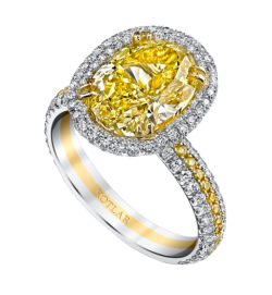 Harry Kotlar Yellow Diamond Engagement Ring