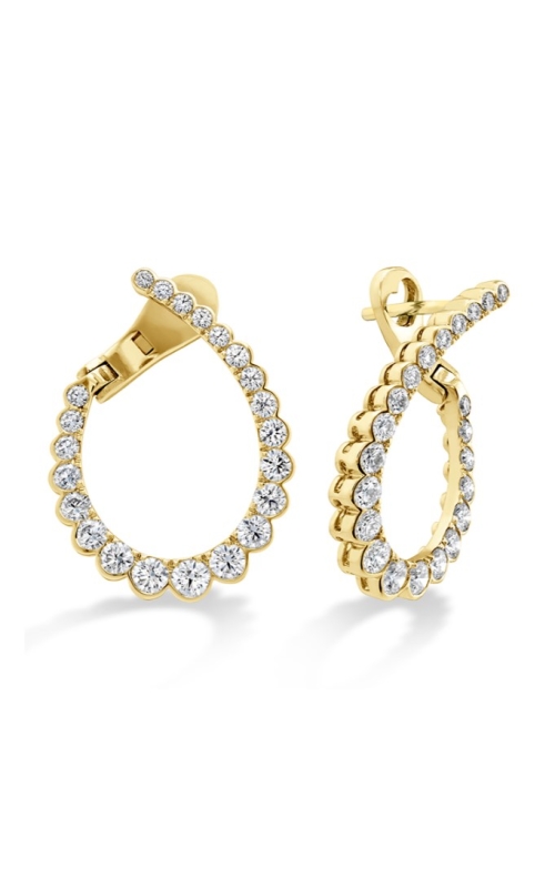 Hearts On Fire Yellow 18 Karat Aerial Regal Diamond Hoops