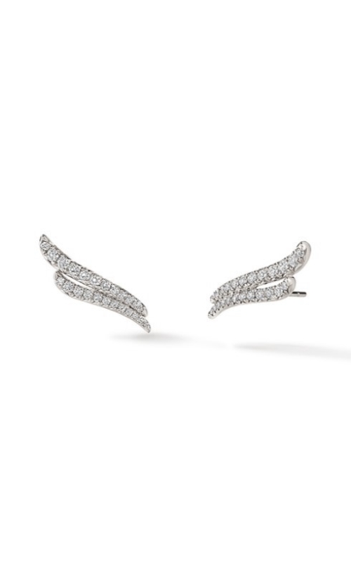 Hearts On Fire Vela French Cut Pavé Double Row Diamond Climber Earrings