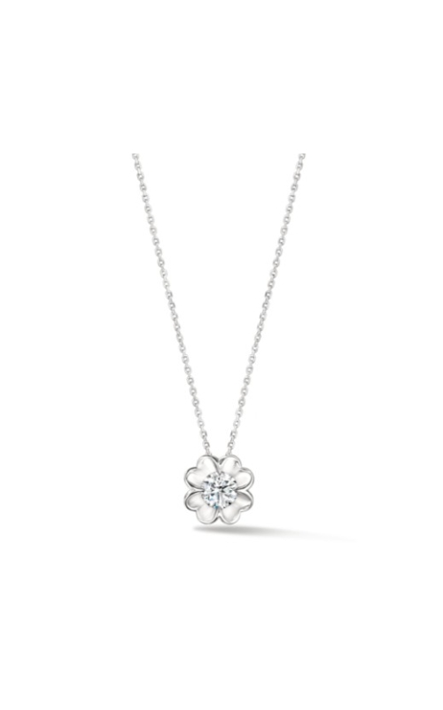 Hearts On Fire Whimsical Clover Single Diamond Necklace