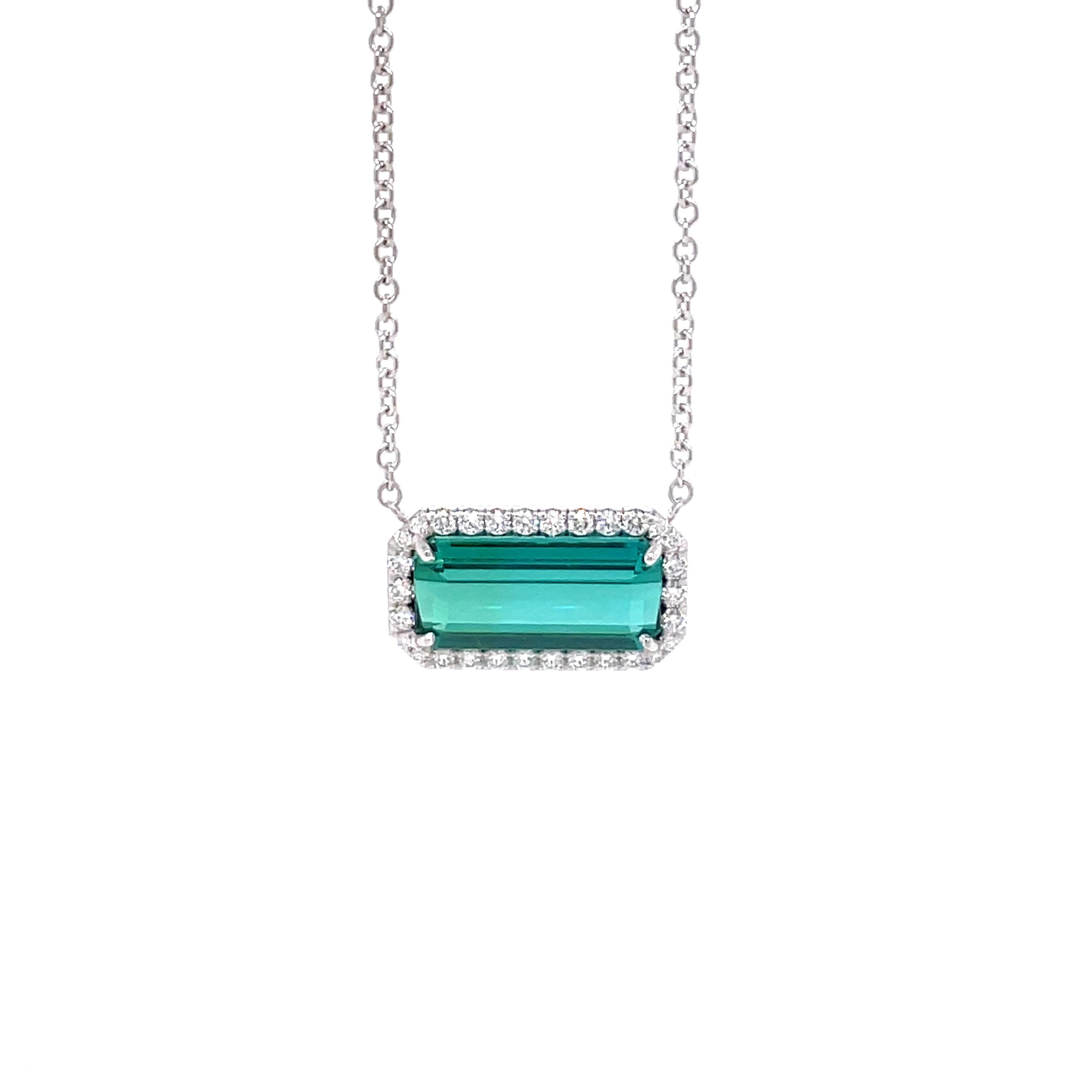 Sapphire & Diamond Pendant