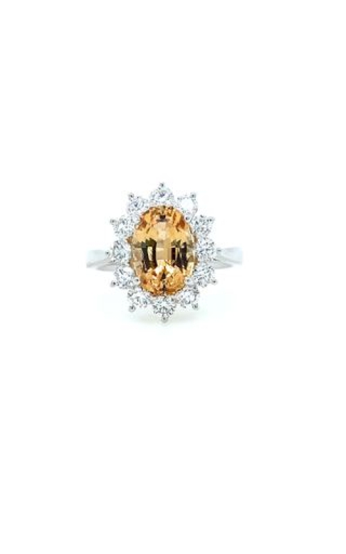 Imperial Topaz & Diamond Ring