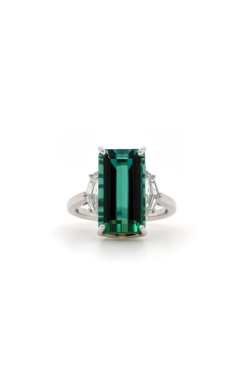 Green Tourmaline & Diamond Ring
