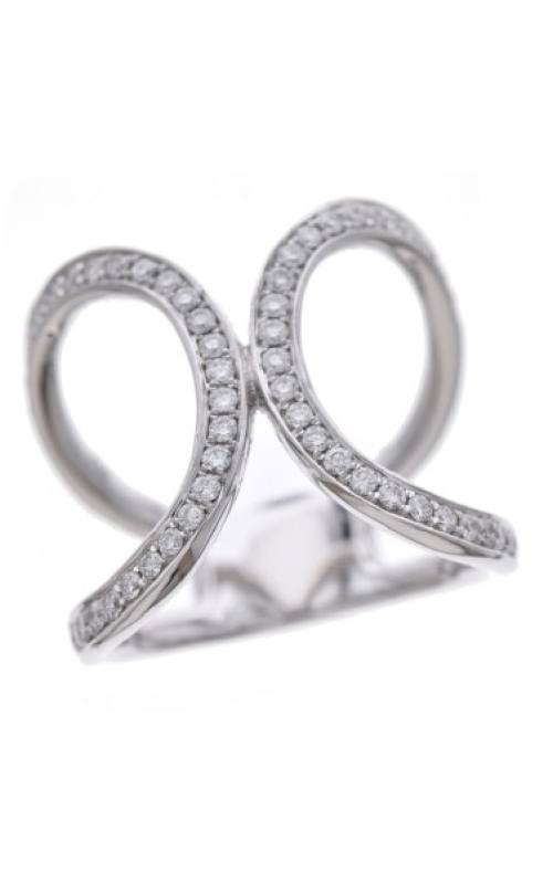 Diamond Curved Fashion Ring