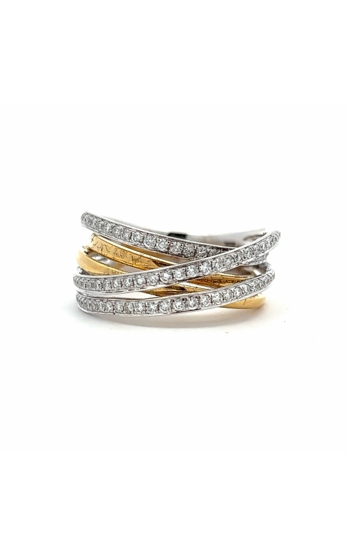 Diamond Criss Cross Fashion Ring