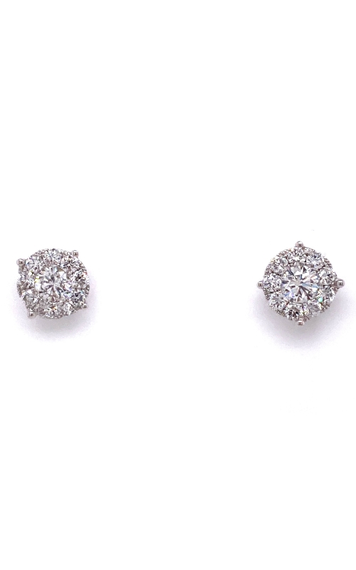 Diamond Halo Earrings