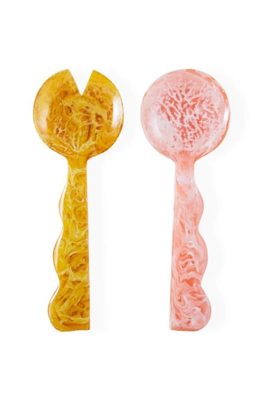 Jonathan Adler Mustique Ripple Salad Serving Set