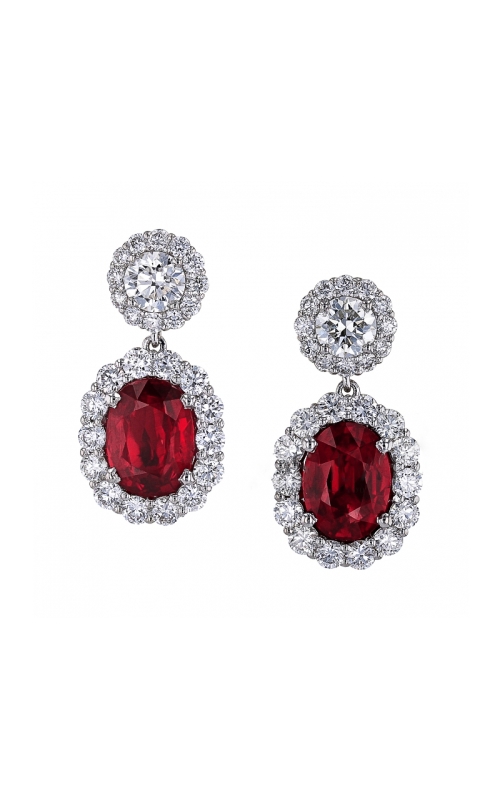 Ruby & Diamond Earrings