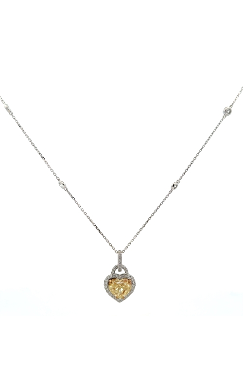 Yellow Diamond Heart Pendant