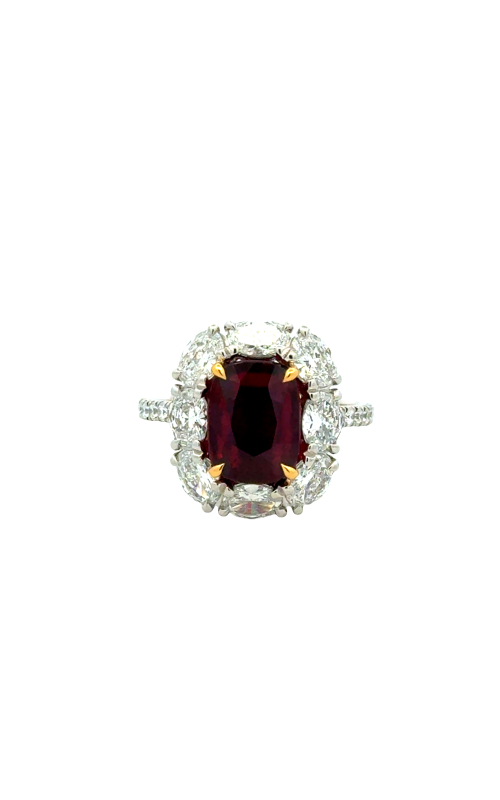 Ruby & Diamond Platinum Ring
