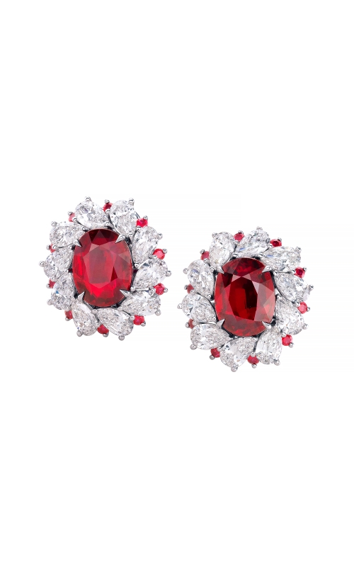 Ruby & Diamond Earrings