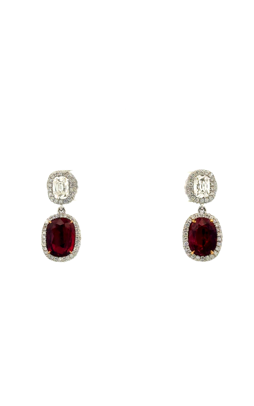 Ruby & Diamond Earrings