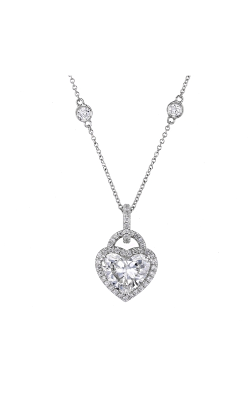 Diamond Heart Platinum Necklace