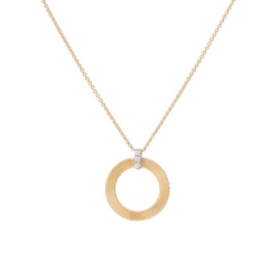 Marco Bicego Masai Diamond Single Circle Short Necklace
