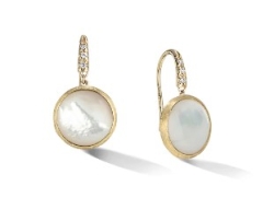 Marco Bicego Jaipur Mother Of Pearl & Diamond Small Drop Earrings