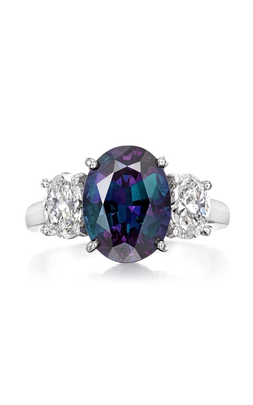 Oscar Heyman Platinum Alexandrite & Diamond Ring