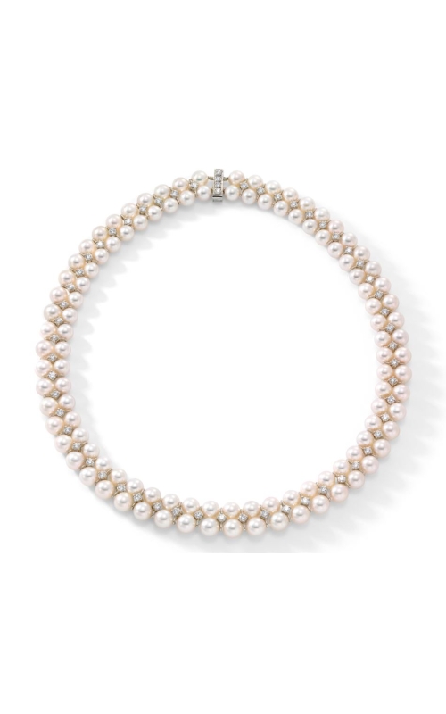Oscar Heyman Platinum Pearl Diamond Necklace