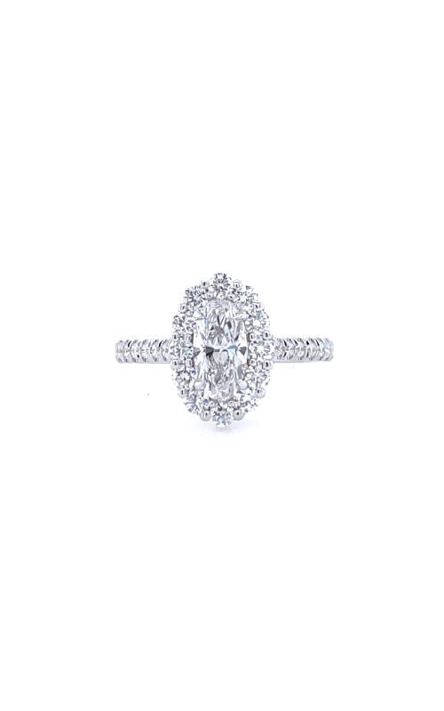 Diamond Oval Halo Engagement Ring