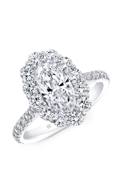 Diamond Oval Halo Engagement Ring