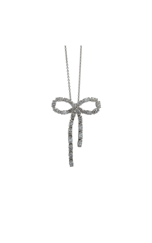 Diamond Bow Necklace