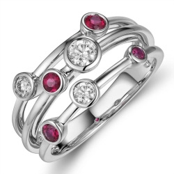Ruby & Diamond Fashion Ring