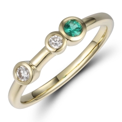 Emerald & Diamond Fashion Ring