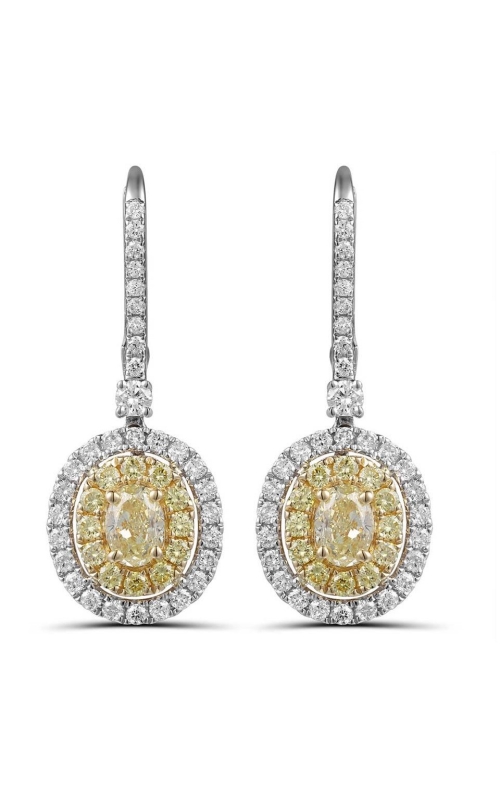 Yellow Diamond Drop Earrings