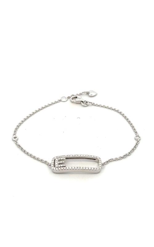 Diamond Initial 'E' Bracelet