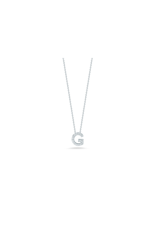 Roberto Coin Love Letter 'G' Diamond Necklace
